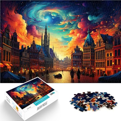 Puzzles für Erwachsene 1000 Teile Grand Place Brüssel Familienspiel für und Gehirnintelligenz-Herausforderung süchtig machendes Spielzeug 50x75cm Puzzles für Erwachsene 1000 Teile Grand Place Brüssel Familienspiel für und Gehirnintelligenz-Herausforderung süchtig machendes Spielzeug 50x75cm von BBVNFLIR