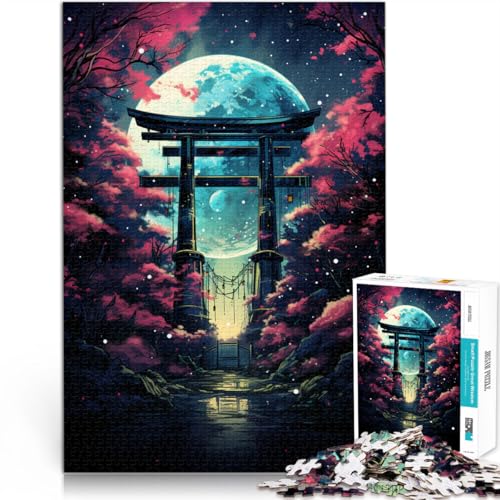 Puzzles für Erwachsene 1000 Teile Japanisches Torii-Tor-Spielzeug intellektuelles Spiel ganze Familie für 14-Jährige 50x75cm von BBVNFLIR