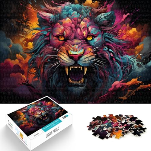 Puzzles für Erwachsene 1000 Teile Kunstspiele Spielzeug Geschenk Helfen Sie dem Gehirn süchtig machende Spielzeuge zu trainieren um Geduld zu fördern 26x38cm von BBVNFLIR