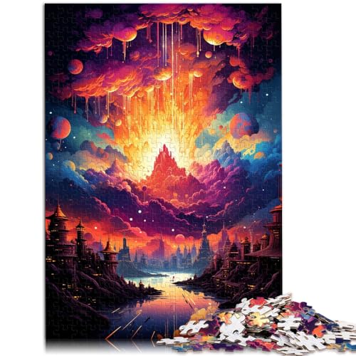Puzzles für Erwachsene 1000 Teile Landschaftspuzzles Geschenke Helfen Sie dem Gehirn süchtig machende Spielzeuge zu trainieren um Geduld zu fördern 26x38cm von BBVNFLIR