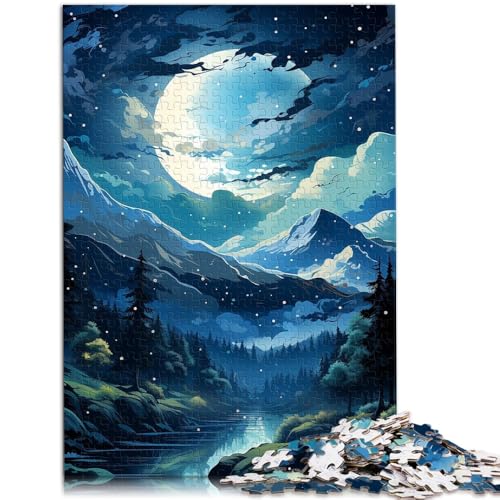 Puzzles für Erwachsene 1000 Teile Nachthimmel DIY Puzzle Spielzeug Helfen Sie dem Gehirn süchtig machende Spielzeuge zu trainieren um Geduld zu fördern 26x38cm von BBVNFLIR