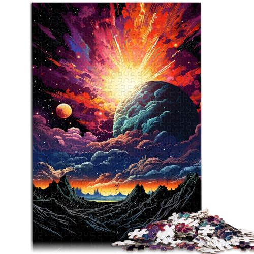 Puzzles für Erwachsene 1000 Teile Planet Farblandschaft DIY Puzzle Spielzeug ganze Familie 26x38cm von BBVNFLIR