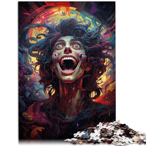 Puzzles für Erwachsene 1000 Teile Zombie-Spielzeug intellektuelles Spiel Helfen Sie dem Gehirn süchtig machende Spielzeuge zu trainieren um Geduld zu fördern 26x38cm von BBVNFLIR