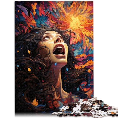 Puzzle für Erwachsene 1000 Teile Traumszene eines Mädchens Lernspielzeug ganze Familie ab 14 Jahren 50x75cm von BBVNFLIR