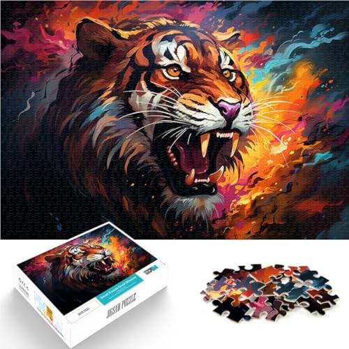 Spielzeug Puzzle Lernspiele Welt der Pixelkunst 1000-teiliges Puzzle für Erwachsene 50x75cm Holzpuzzle Teenager und Kinder als Geschenk für die ganze Familie von BBVNFLIR