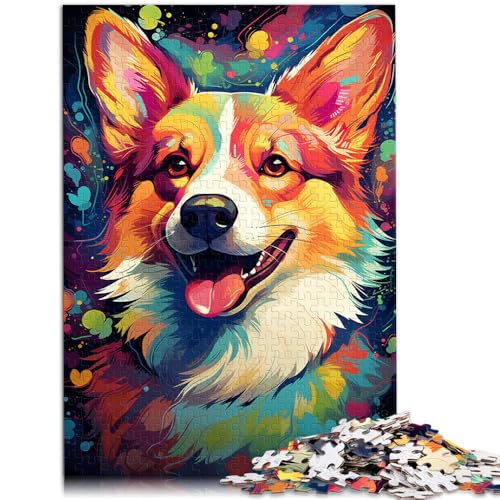 Puzzle für Erwachsene 1000 Teile Corgi-Hund Lernspiele für Zuhause DIY-Spielzeug Wanddekoration einzigartige Geburtstags 50x75cm von BBVNFLIR