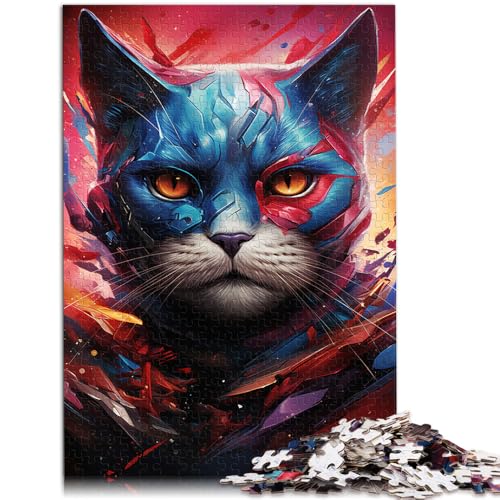 1000-teiliges Puzzle für Erwachsene süßes Superheldenkätzchen-Spielspielzeug anspruchsvolles Spiel und Familienspiel für 14-Jährige 50x75cm 1000-teiliges Puzzle für Erwachsene süßes Superheldenkätzchen-Spielspielzeug anspruchsvolles Spiel und Familienspiel für 14-Jährige 50x75cm von BBVNFLIR