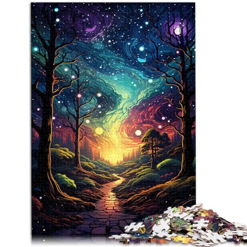 für Erwachsene Puzzle Starry Moon Deer Erwachsene 1000 Teile Puzzle 50x75cm Holzpuzzle Geeignet für Kinder ab 14 Jahren Lernspiel Herausforderung Spielzeug von BBVNFLIR