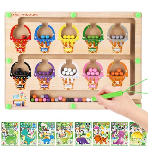 BBWELL Magnetspiel Labyrinth Holzspielzeug,Montessori Spielzeug,Geschenk für Mädchen Junge Kind 3 Jahre Spielzeug Mädchen Junge Kinder Holzspielzeug Zahlen und Farben Lernspiele Motorikspielzeug BBWELL Magnetspiel Labyrinth Holzspielzeug,Montessori Spielzeug,Geschenk für Mädchen Junge Kind 3 Jahre Spielzeug Mädchen Junge Kinder Holzspielzeug Zahlen und Farben Lernspiele Motorikspielzeug von BBWELL