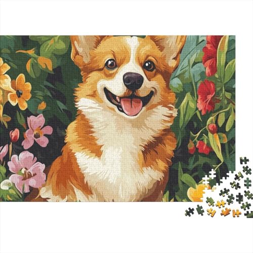 Corgi Puzzle 1000 Teile Schwer Puzzle Spielzeug Lernspiel Impossible Herausforderung Spielzeug Für Erwachsene Kinder 1000pcs (75x50cm) von BCAKDBDOE