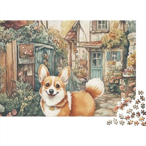 Corgi Puzzle 1000-teilige Schwer Puzzle Spielzeug Pädagogisches Spiel Impossible Herausforderung Spielzeug Für Erwachsene Und Kinder Ab 14 Jahren 1000pcs (75x50cm) von BCAKDBDOE