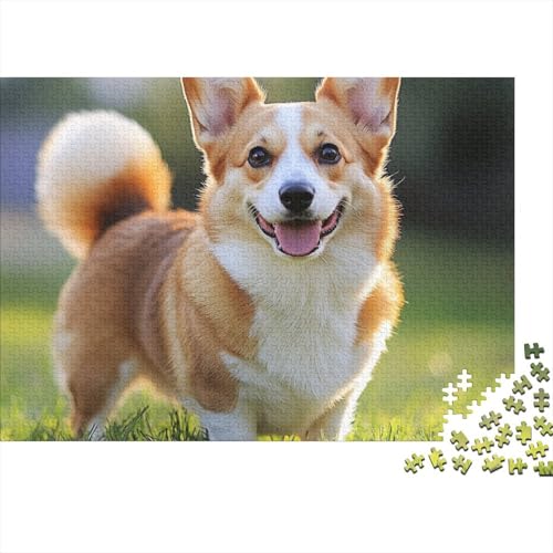 Corgi Puzzle 1000-teilige Schwer Puzzle Spielzeug Pädagogisches Spiel Impossible Herausforderungsspielzeug Für Erwachsene Und Kinder in Bewährter 1000pcs (75x50cm) von BCAKDBDOE