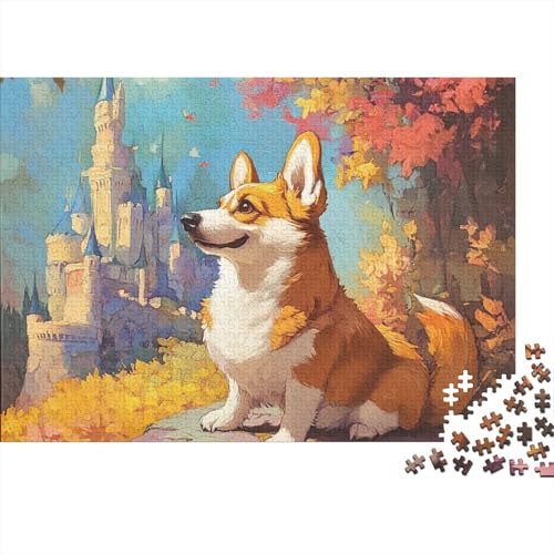 Corgi Puzzles 1000 Teile Schwer Puzzle Spielzeug Lernspiel Impossible Herausforderungsspielzeug Für Erwachsene Kinder 1000pcs (75x50cm) von BCAKDBDOE