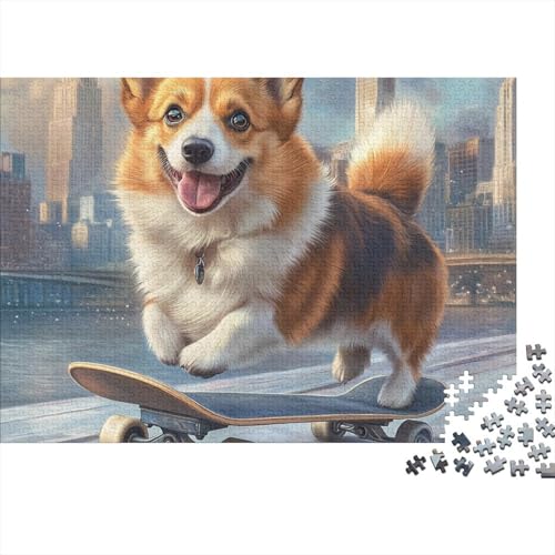 Corgi Puzzles 1000 Teile Schwer Puzzle Spielzeug Pädagogisches Spiel Impossible Herausforderung Spielzeug Für Erwachsene Und Kinder Ab 14 Jahren 1000pcs (75x50cm) von BCAKDBDOE