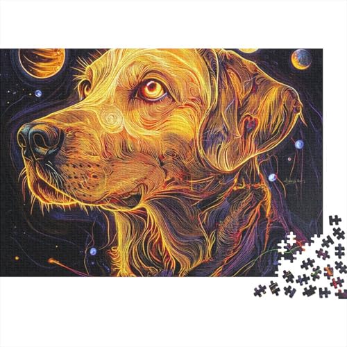 Der Labrador Retriever Puzzle 1000 Teile Schwer Puzzle Spielzeug Lernspiel Impossible Herausforderung Spielzeug Für Erwachsene Kinder (75x50cm) von BCAKDBDOE