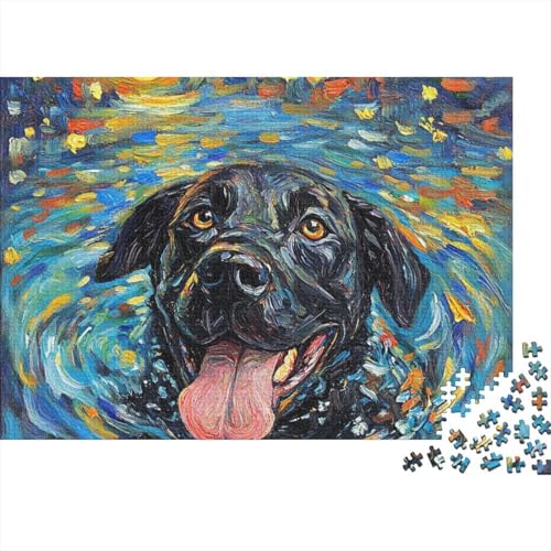 Der Labrador Retriever Puzzle 1000 Teile Schwer Puzzle Spielzeug Lernspiel Impossible Herausforderung Spielzeug Für Erwachsene Kinder (75x50cm) von BCAKDBDOE