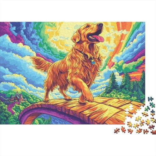 Der Labrador Retriever Puzzle 1000 Teile Schwer Puzzle Spielzeug Lernspiel Impossible Herausforderung Spielzeug Für Erwachsene Kinder (75x50cm) von BCAKDBDOE