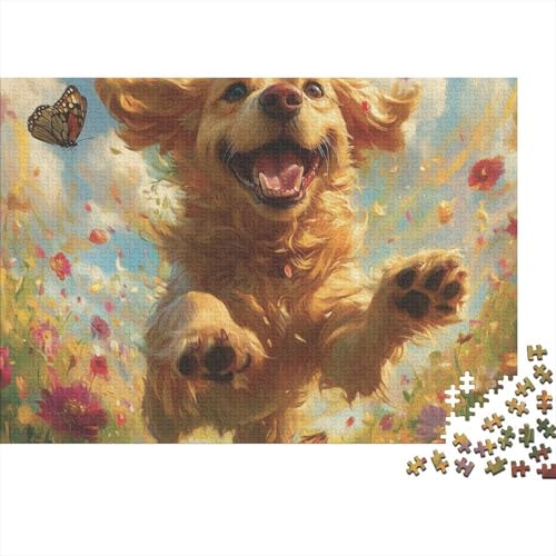 Der Labrador Retriever Puzzle 1000 Teile Schwer Puzzle Spielzeug Lernspiel Impossible Herausforderungsspielzeug Für Erwachsene Und Kinder Ab 14 Jahren (75x50cm) von BCAKDBDOE