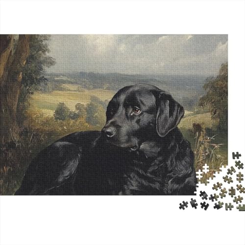 Der Labrador Retriever Puzzle 1000 Teile Schwer Puzzle Spielzeug Lernspiel Impossible Herausforderungsspielzeug Für Erwachsene Und Kinder Ab 14 Jahren (75x50cm) von BCAKDBDOE