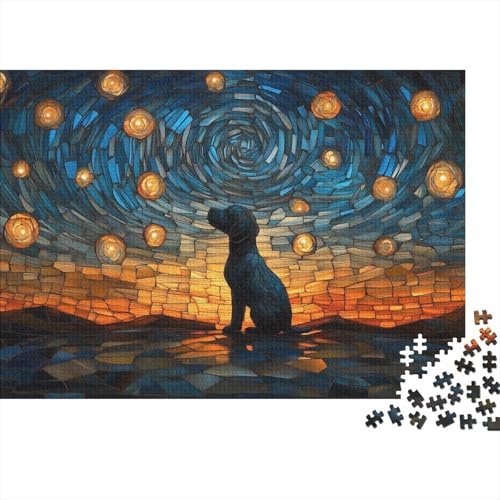 Der Labrador Retriever Puzzle 1000 Teile Schwer Puzzle Spielzeug Lernspiel Impossible Herausforderungsspielzeug Für Erwachsene Und Kinder Ab 14 Jahren (75x50cm) von BCAKDBDOE