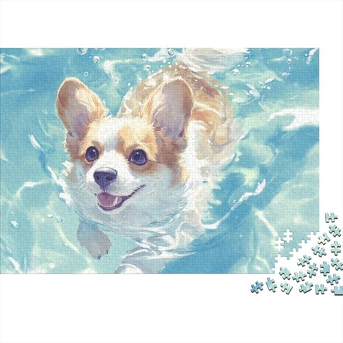 Doberman Puzzle 1000-teilige Schwer Puzzle Spielzeug Lernspiel Impossible Herausforderung Spielzeug Für Erwachsene Kinder 1000pcs (75x50cm) von BCAKDBDOE