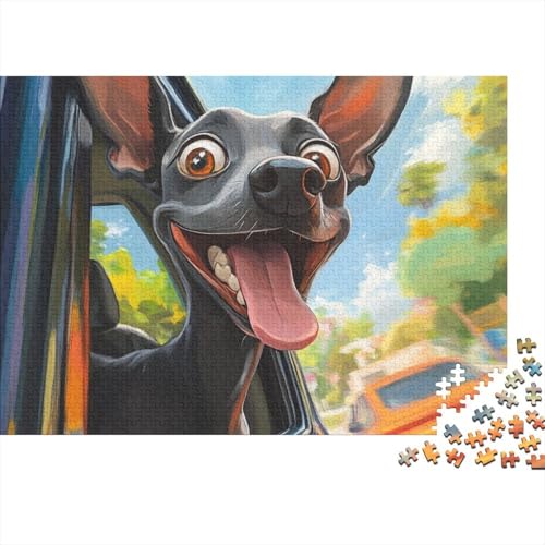 French Bulldog Puzzles 1000 Teile Schwer Puzzle Spielzeug Lernspiel Impossible Herausforderungsspielzeug Für Erwachsene Und Kinder Ab 12 Jahren 1000pcs (75x50cm) von BCAKDBDOE