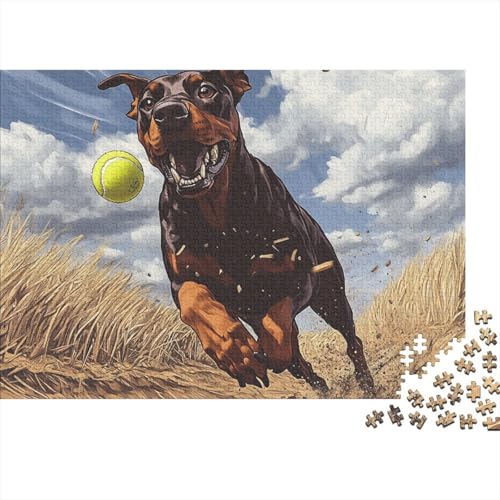 German Shepherds Puzzle 1000 Teile Schwer Puzzle Spielzeug Lernspiel Impossible Herausforderungsspielzeug Für Erwachsene Und Kinder in Bewährter 1000pcs (75x50cm) von BCAKDBDOE