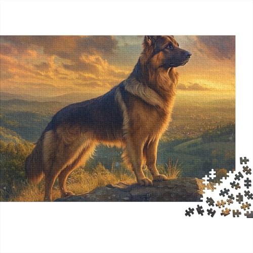 German Shepherds Puzzles 1000 Teile Schwer Puzzle Spielzeug Lernspiel Impossible Herausforderung Spielzeug Für Erwachsene Und Kinder Ab 12 Jahren 1000pcs (75x50cm) von BCAKDBDOE