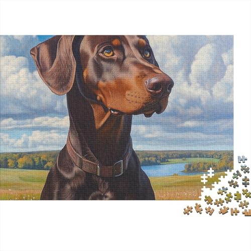German Shepherds Puzzles 1000 Teile Schwer Puzzle Spielzeug Lernspiel Impossible Herausforderungsspielzeug Für Erwachsene Kinder 1000pcs (75x50cm) von BCAKDBDOE