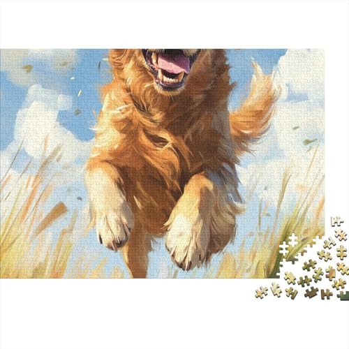Irish Setter Puzzle 1000-teilige Schwer Puzzle Spielzeug Lernspiel Impossible Herausforderung Spielzeug Für Erwachsene Und Kinder Ab 12 Jahren 1000pcs (75x50cm) von BCAKDBDOE
