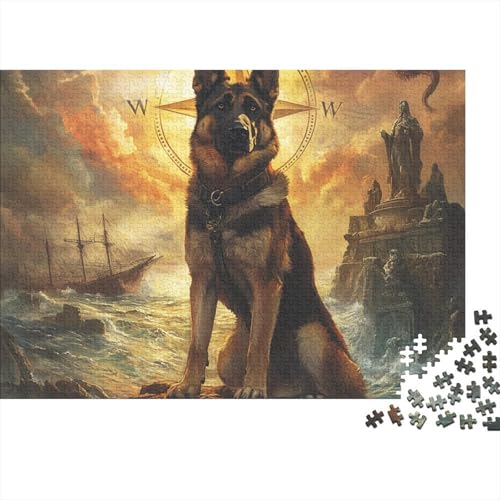 Irish Setter Puzzles 1000 Teile Schwer Puzzle Spielzeug Pädagogisches Spiel Impossible Herausforderung Spielzeug Für Erwachsene Und Kinder in Bewährter 1000pcs (75x50cm) von BCAKDBDOE