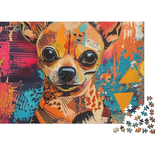 Miniature Pinscher Puzzle 1000 Teile Schwer Puzzle Spielzeug Pädagogisches Spiel Impossible Herausforderungsspielzeug Für Erwachsene Und Kinder Ab 14 Jahren 1000pcs (75x50cm) von BCAKDBDOE