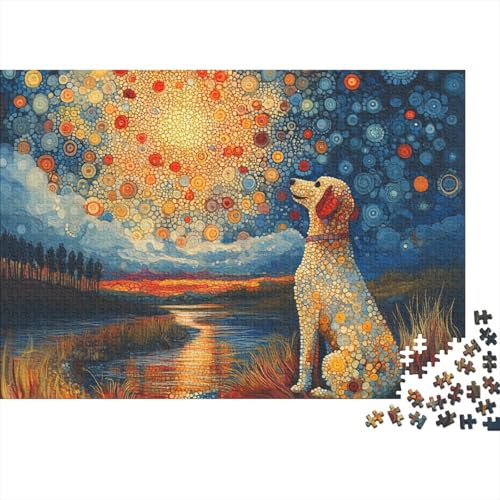 Puzzle 1000 Teile Schwer Puzzle Spielzeug Lernspiel Der Labrador Retriever Impossible Herausforderung Spielzeug Für Erwachsene Und Kinder in Bewährter (75x50cm) von BCAKDBDOE