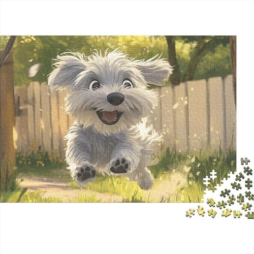 Puzzle 1000 Teile Schwer Puzzle Spielzeug Lernspiel West Highland White Terrier Impossible Herausforderung Spielzeug Für Erwachsene Und Kinder in Bewährter (75x50cm) von BCAKDBDOE