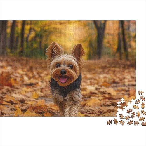 Puzzle 1000 Teile Schwer Puzzle Spielzeug Lernspiel Yorkshire Terrier Impossible Herausforderung Spielzeug Für Erwachsene Und Kinder in Bewährter (75x50cm) von BCAKDBDOE