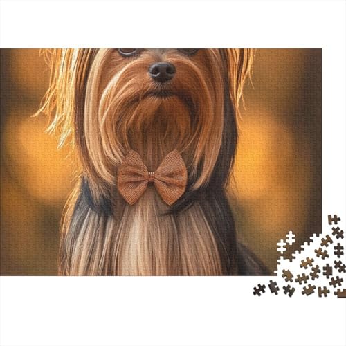 Puzzle 1000 Teile Yorkshire Terrier Schwer Puzzle Spielzeug Lernspiel Impossible Herausforderungsspielzeug Für Erwachsene Und Kinder in Bewährter (75x50cm) von BCAKDBDOE