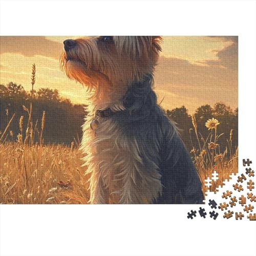 Puzzle 1000 Teile Yorkshire Terrier Schwer Puzzle Spielzeug Lernspiel Impossible Herausforderungsspielzeug Für Erwachsene Und Kinder in Bewährter (75x50cm) von BCAKDBDOE