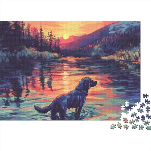 Puzzle Der Labrador Retriever 1000 Teile Schwer Puzzle Spielzeug Lernspiel Impossible Herausforderungsspielzeug Für Erwachsene Kinder (75x50cm) von BCAKDBDOE