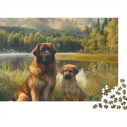 Puzzle Tibetischer Mastiff 1000 Teile Schwer Puzzle Spielzeug Lernspiel Impossible Herausforderungsspielzeug Für Erwachsene Kinder (75x50cm) von BCAKDBDOE