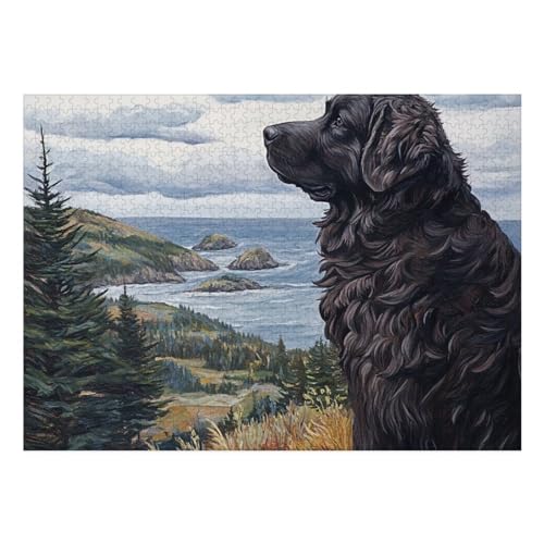 St. Bernard Puzzle 1000 Teile Schwer Puzzle Spielzeug Pädagogisches Spiel Impossible Herausforderung Spielzeug Für Erwachsene Kinder 70x50cm von BCAKDBDOE