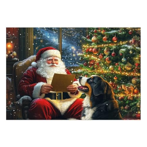 St. Bernard Puzzle 1000 Teile Schwer Puzzle Spielzeug Pädagogisches Spiel Impossible Herausforderungsspielzeug Für Erwachsene Und Kinder Ab 12 Jahren 38x26cm von BCAKDBDOE