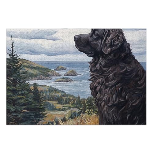 St. Bernard Puzzle 1000-teilige Schwer Puzzle Spielzeug Pädagogisches Spiel Impossible Herausforderung Spielzeug Für Erwachsene Und Kinder Ab 14 Jahren 38x26cm von BCAKDBDOE