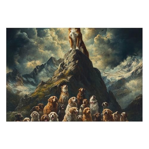 St. Bernard Puzzles 1000-teilige Schwer Puzzle Spielzeug Lernspiel Impossible Herausforderungsspielzeug Für Erwachsene Und Kinder in Bewährter 38x26cm von BCAKDBDOE