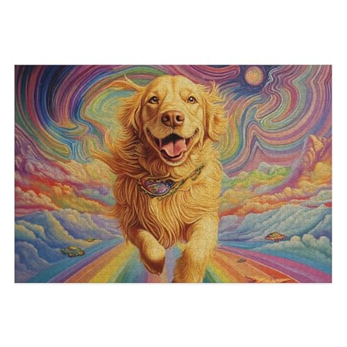 The Labrador Retriever Puzzle 1000 Teile Schwer Puzzle Spielzeug Lernspiel Impossible Herausforderung Spielzeug Für Erwachsene Und Kinder in Bewährter 38x26cm von BCAKDBDOE