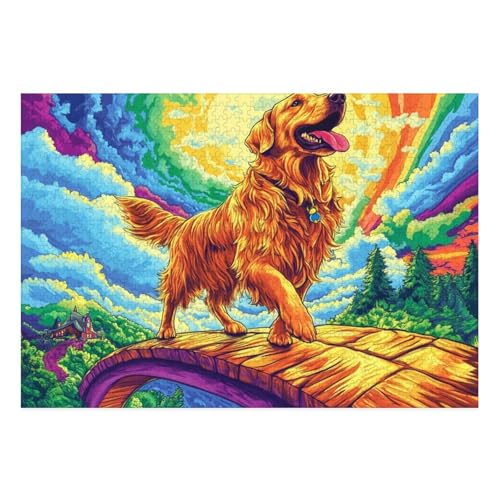 The Labrador Retriever Puzzle 1000 Teile Schwer Puzzle Spielzeug Lernspiel Impossible Herausforderungsspielzeug Für Erwachsene Und Kinder Ab 14 Jahren 38x26cm von BCAKDBDOE