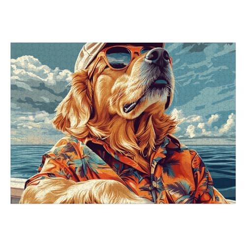 The Labrador Retriever Puzzle 1000 Teile Schwer Puzzle Spielzeug Lernspiel Impossible Herausforderungsspielzeug Für Erwachsene Und Kinder in Bewährter 70x50cm von BCAKDBDOE