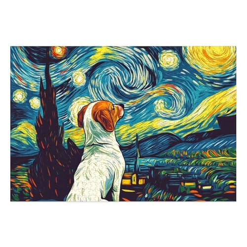 The Labrador Retriever Puzzle 1000 Teile Schwer Puzzle Spielzeug Pädagogisches Spiel Impossible Herausforderungsspielzeug Für Erwachsene Kinder 38x26cm von BCAKDBDOE