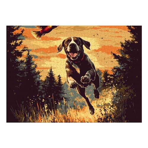 The Labrador Retriever Puzzle 1000 Teile Schwer Puzzle Spielzeug Pädagogisches Spiel Impossible Herausforderungsspielzeug Für Erwachsene Kinder 70x50cm von BCAKDBDOE