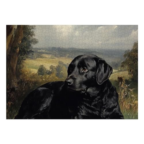 The Labrador Retriever Puzzle 1000 Teile Schwer Puzzle Spielzeug Pädagogisches Spiel Impossible Herausforderungsspielzeug Für Erwachsene Und Kinder in Bewährter 70x50cm von BCAKDBDOE