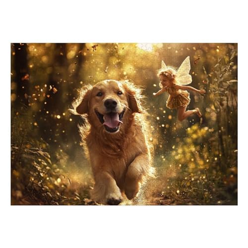 The Labrador Retriever Puzzle 1000-teilige Schwer Puzzle Spielzeug Lernspiel Impossible Herausforderungsspielzeug Für Erwachsene Und Kinder in Bewährter 70x50cm von BCAKDBDOE